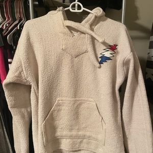 -Grateful Dead Pullover Sweatshirt Festival Poncho Concert 1999